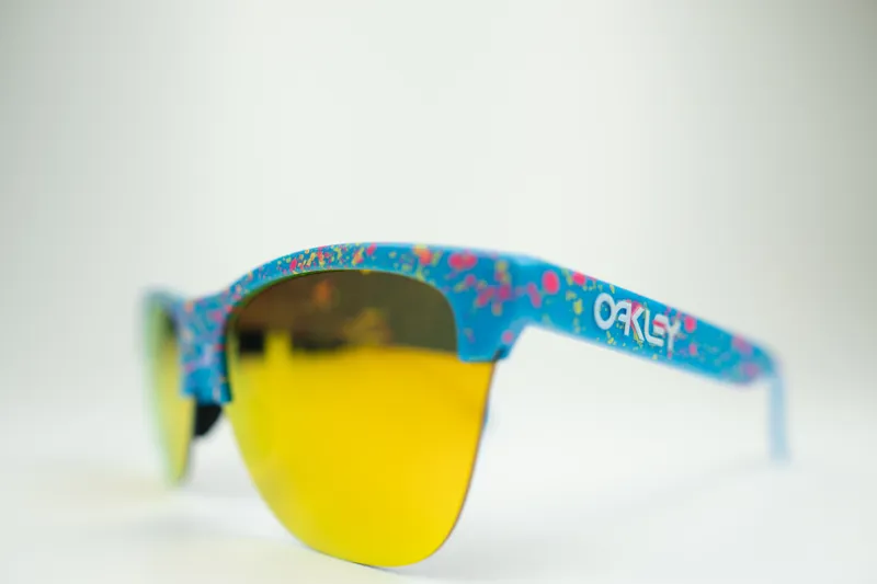 Oakley Frogskins Sunglasses Lite Splatter Blue Fire Iridium-5