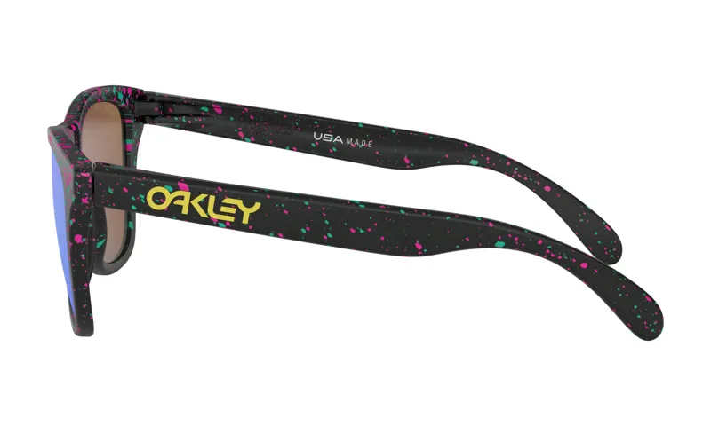 Oakley Frogskins Sunglasses Splatter Black Sapphire Prizm-6