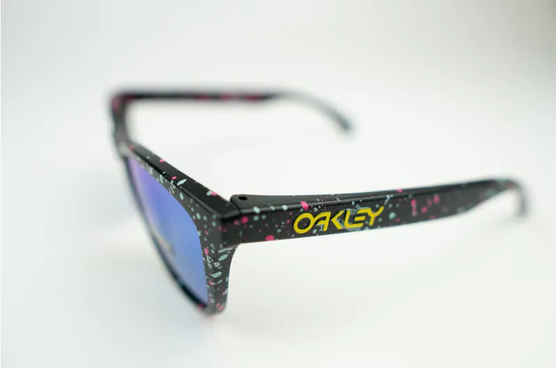 Oakley Frogskins Sunglasses Splatter Black Sapphire Prizm-1