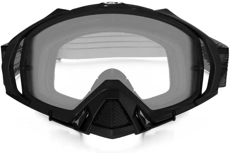 Oakley Mayhem Pro MX Goggles Black/Clear-1