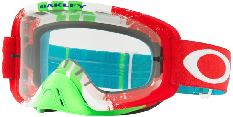 Oakley O-Frame 2.0 MX Goggles Red/White/Green