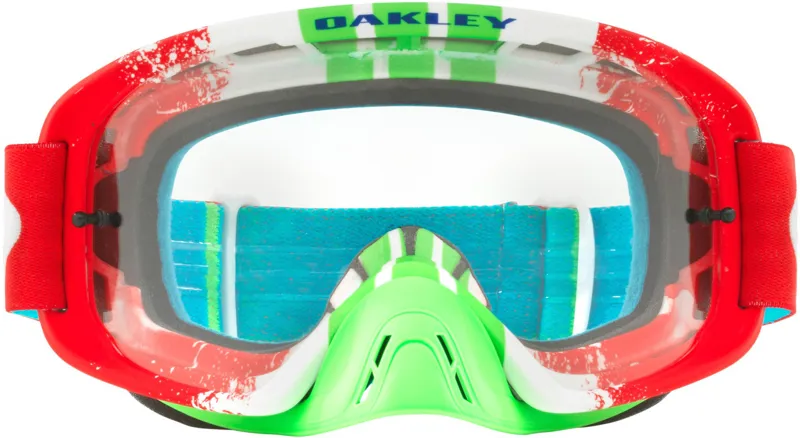 Oakley O-Frame 2.0 MX Goggles Red/White/Green-1