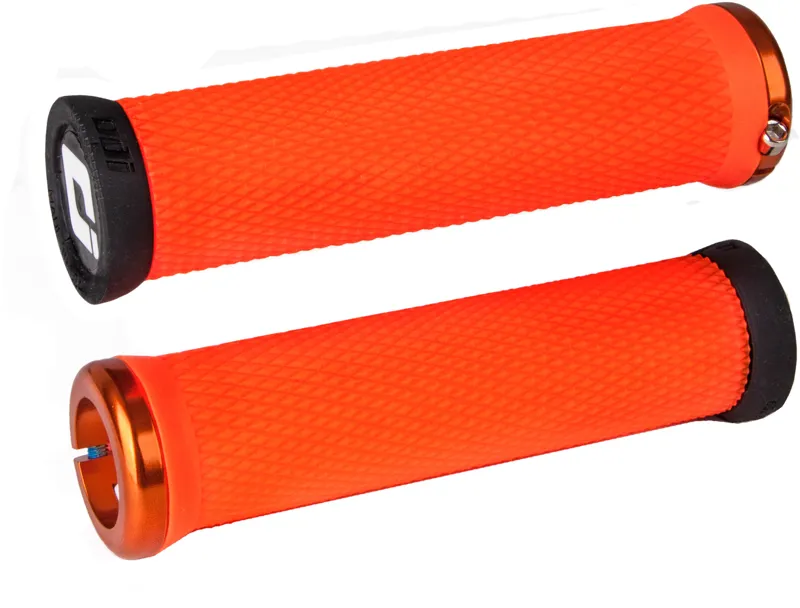 ODI Elite Motion V2.1 Lock-On MTB HAndlebar Grips 130mm Orange-1