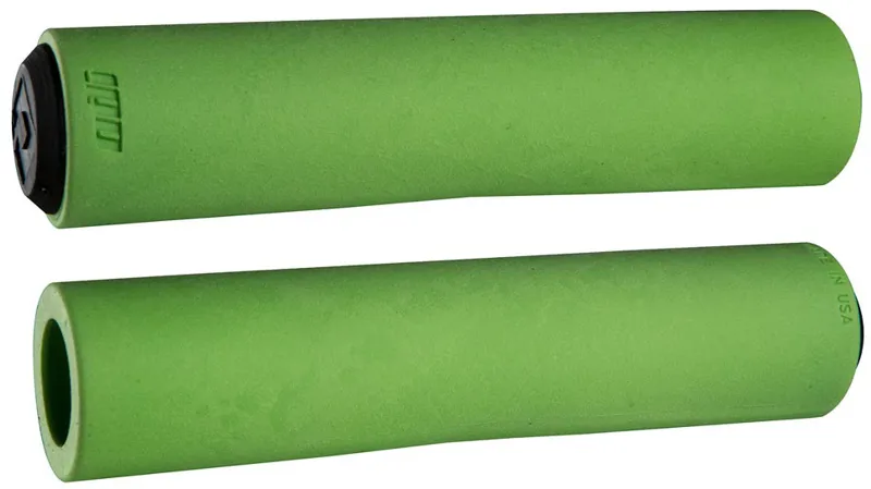 ODI Float F1-series Slip-On MTB/XC Race Handlebar Grips 130mm Green/Black-1