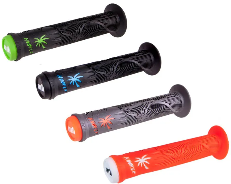 ODI Hucker Signature BMX Grips Black/Green-1