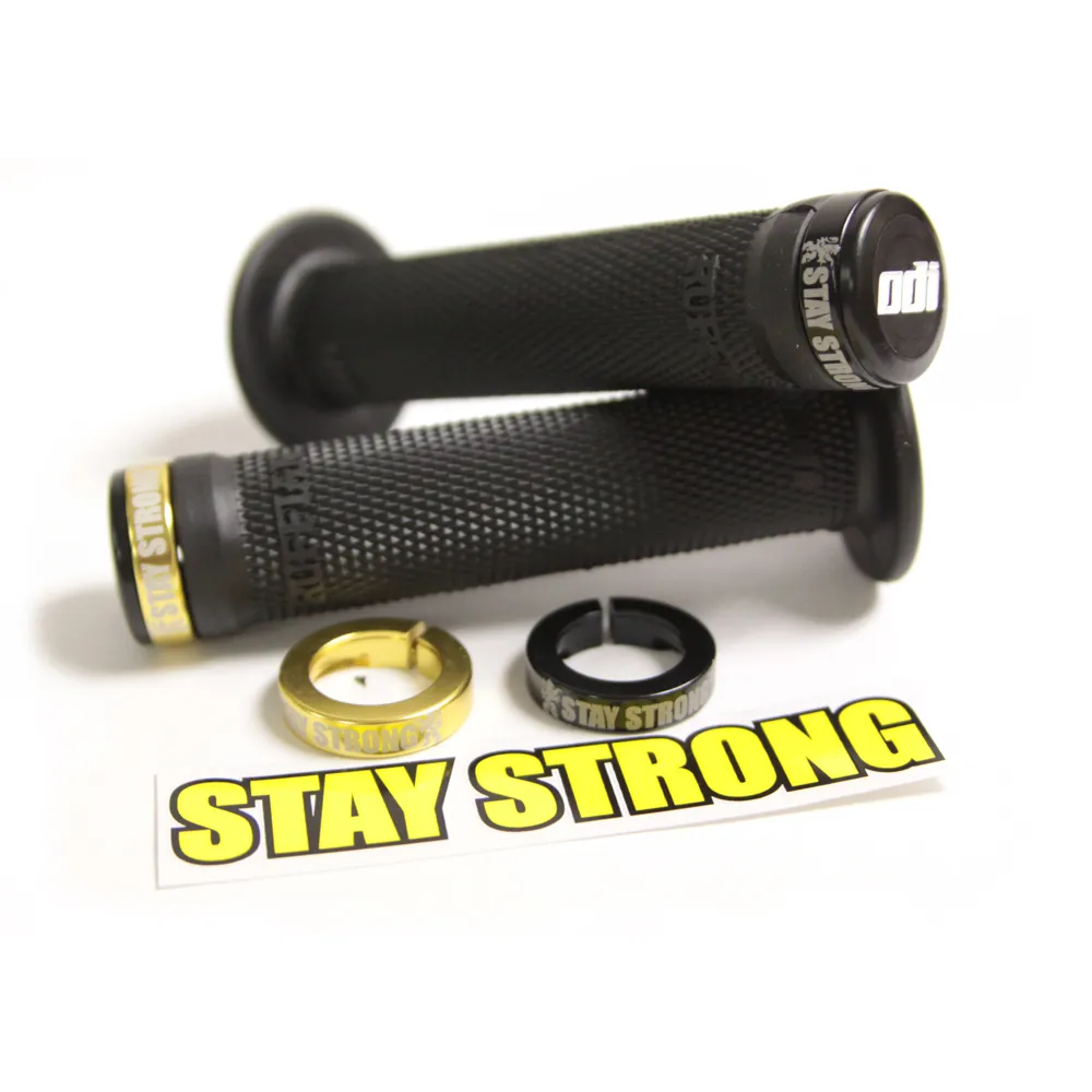 Image of ODI Stay Strong BMX Lock-On Handlebar Grips 130mm Black
