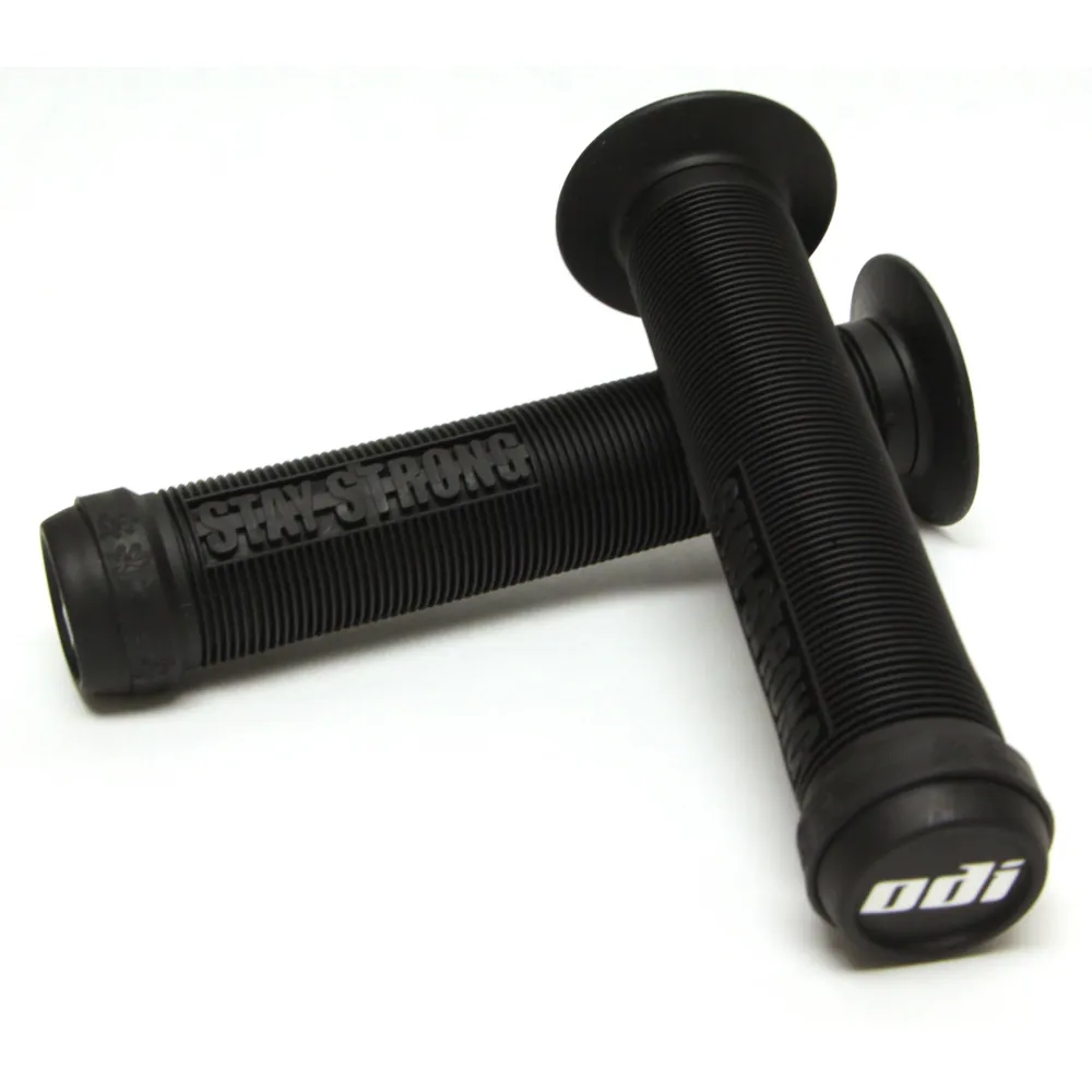 Image of ODI Stay Strong Lion Heart BMX Scooter Grips 143mm Black