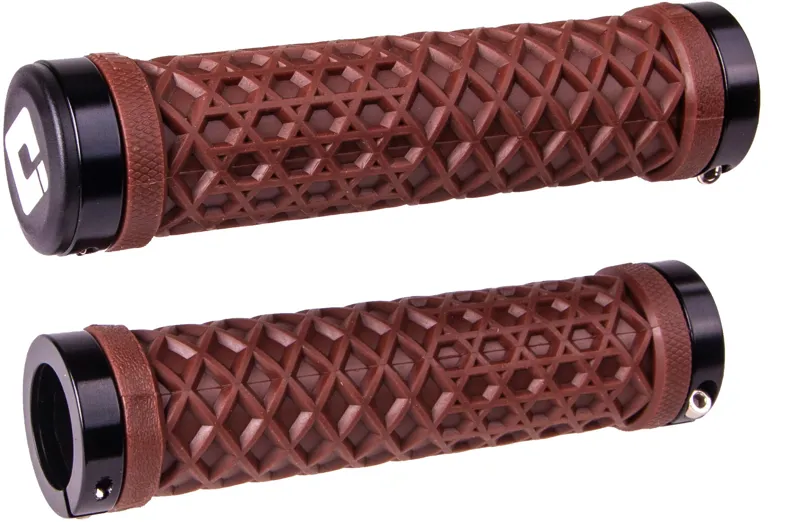 ODI X Vans Lock-On MTB Handlebar Grips130mm Chocolate Tan/Brown-1