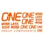 OneUp Handlebar Decal Kit Orange