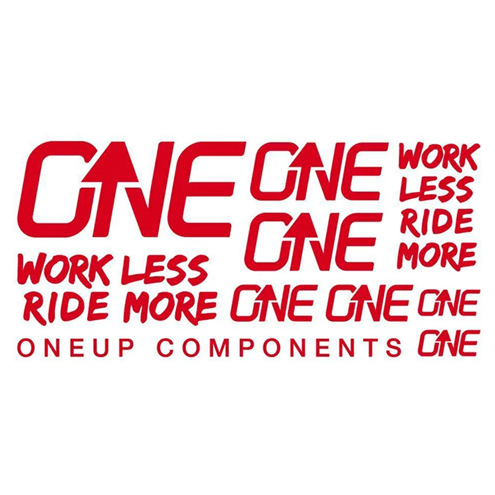 OneUp Components OneUp Handlebar Decal Kit Red