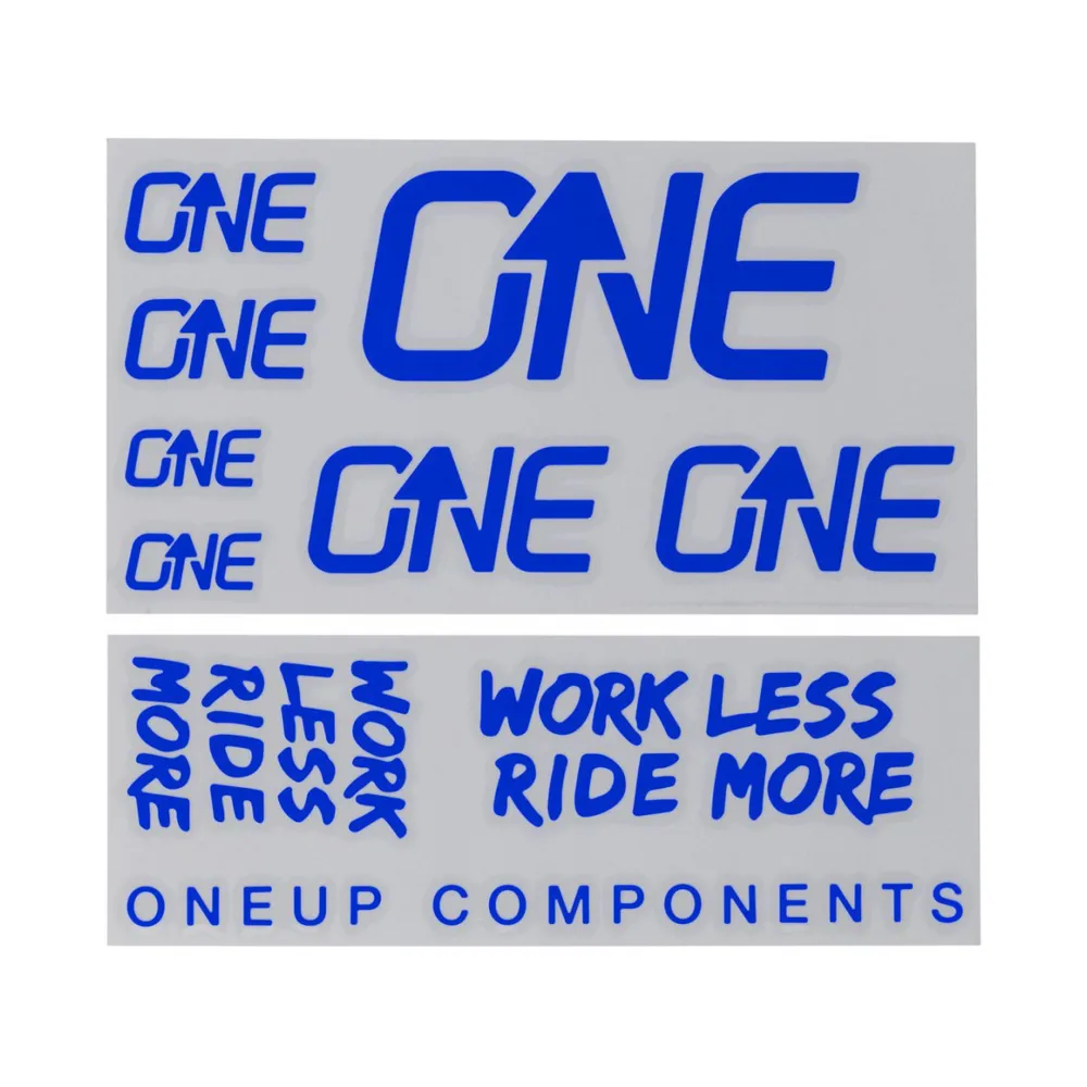 OneUp Components OneUp Handlebar Decal Kit Blue
