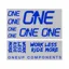 OneUp Handlebar Decal Kit Blue