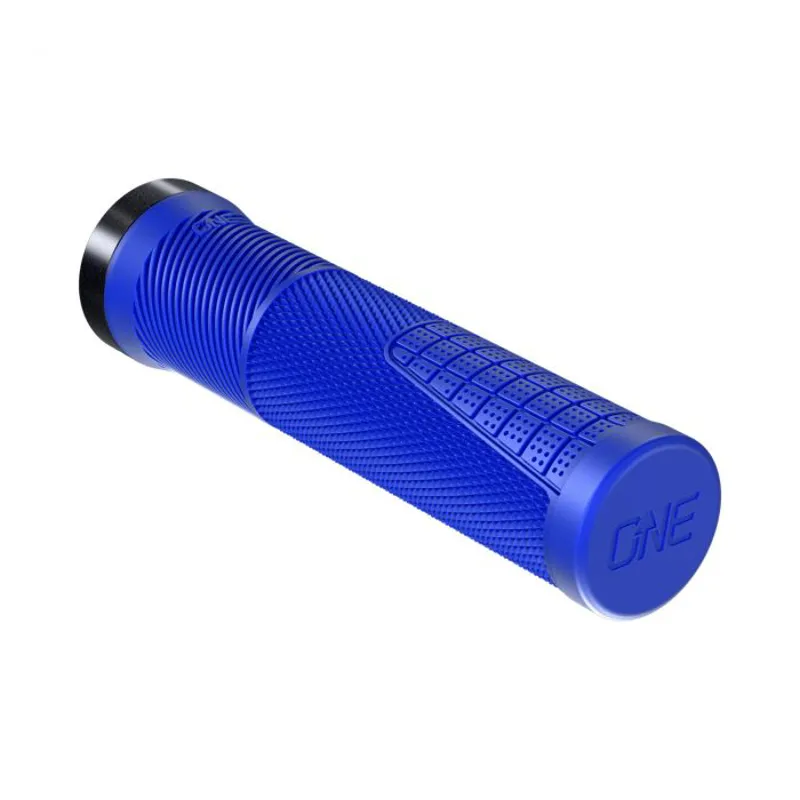 OneUp Components Thin Lock-On Grips Blue