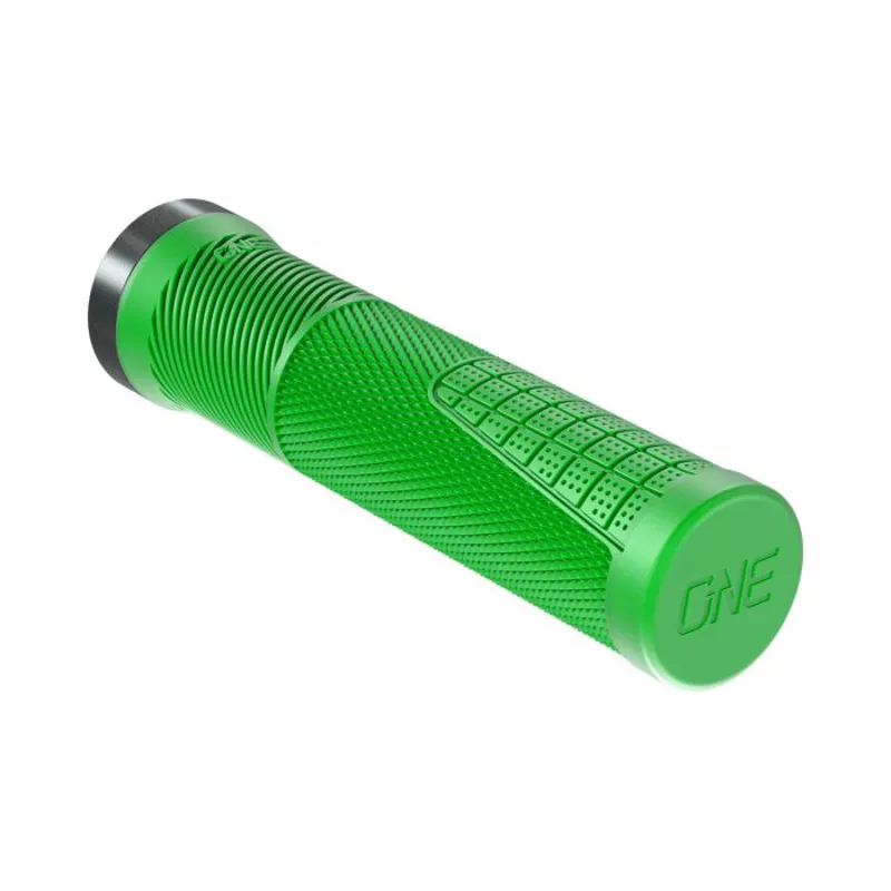 OneUp Components Thin Lock-On Grips Green