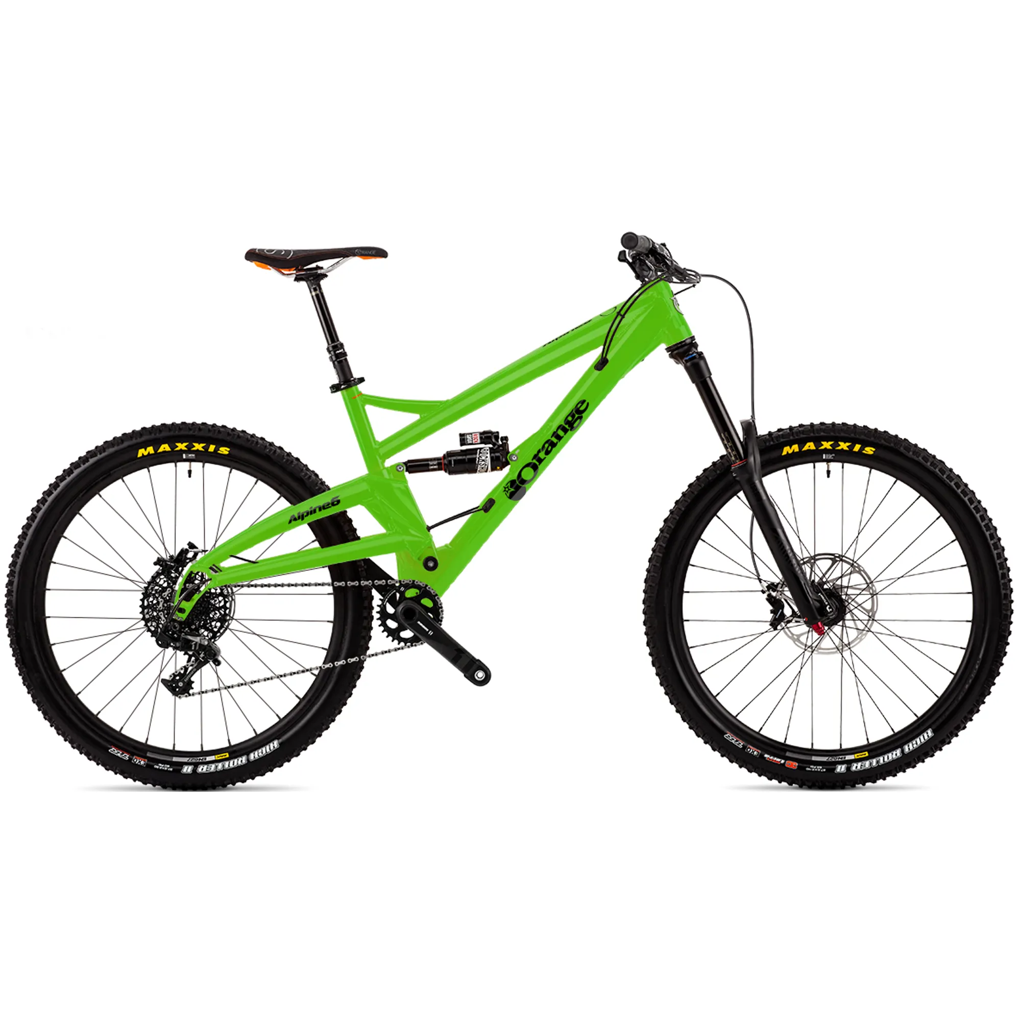 Orange Alpine RS Upgraded Mountain Bike 2017 Medium Kermit Gree