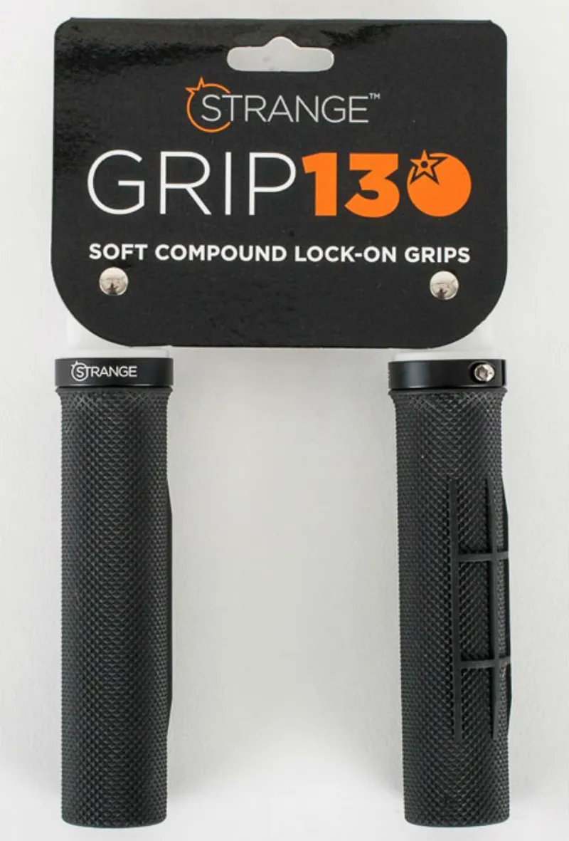 Orange Strange 130 Lock On Grips Black-1