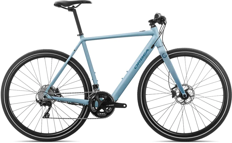 Orbea Gain F20 Flat-Bar Electric Road Bike 2020 Matt/Gloss Grey Blue