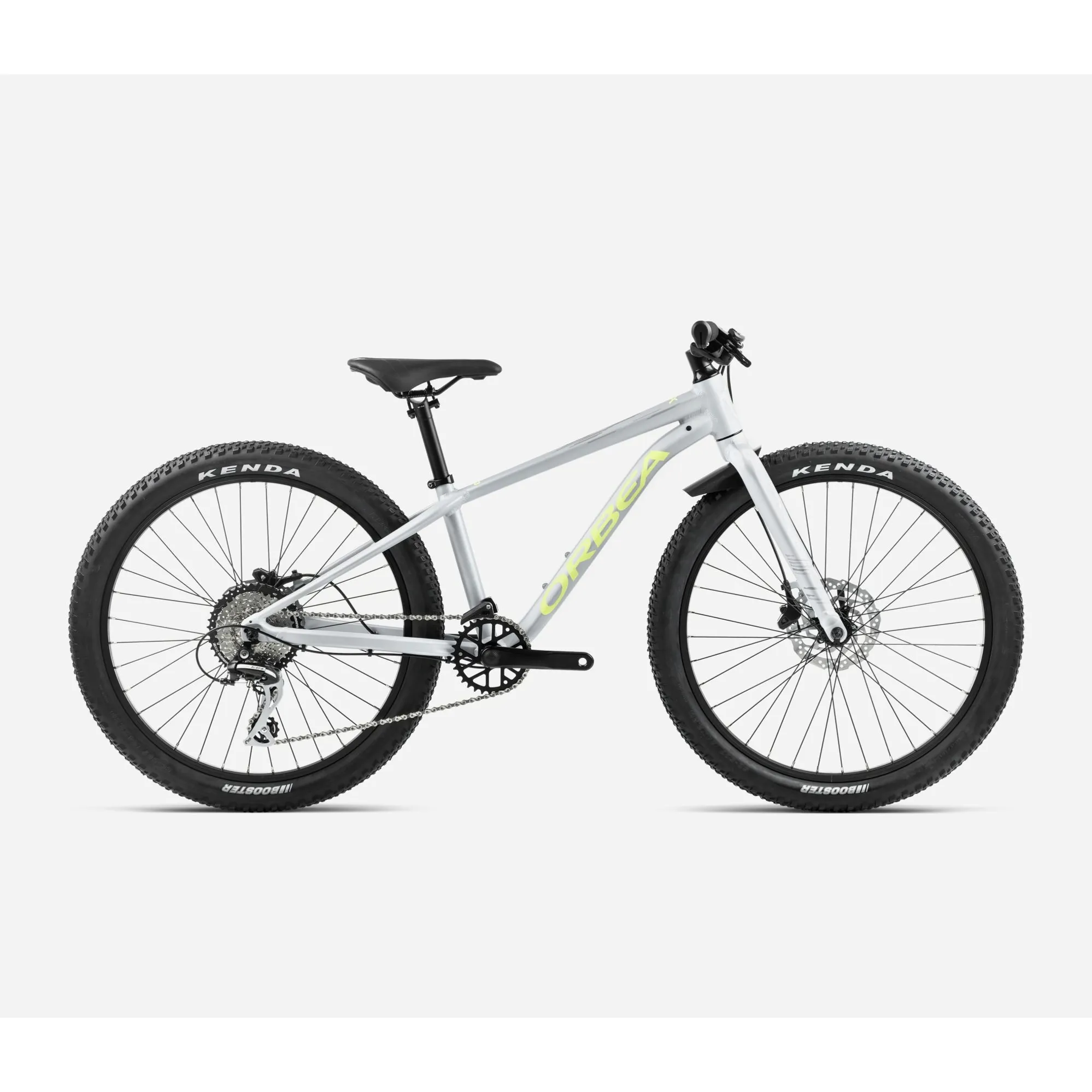 Orbea MX 24 Team Disc Kids Bike 2024 Halo Silver Spicy Lime