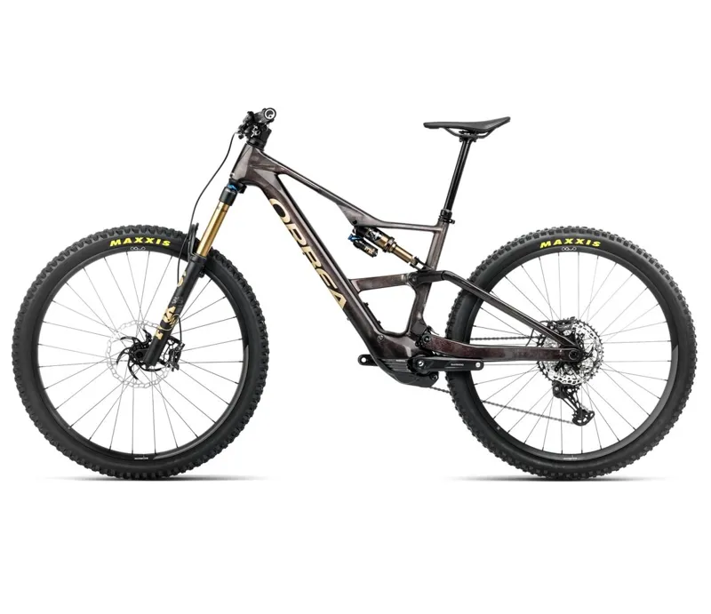 Orbea Rise LT M10 420Wh Electric Bike 2025 Cosmic Carbon View/Golden Sand-1