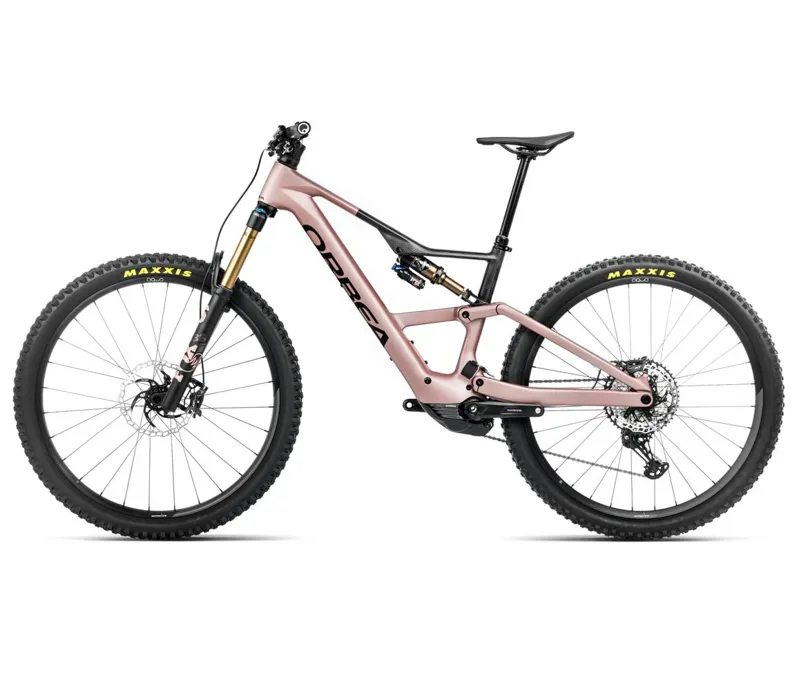 Orbea Rise LT M10 630Wh Electric Bike 2025 Desert Rose/Carbon Raw-1