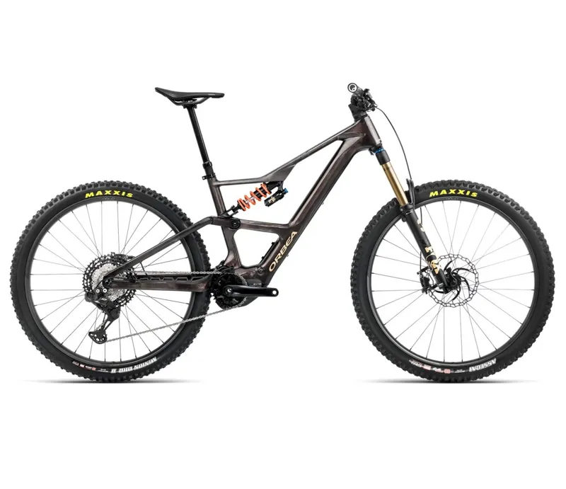 Orbea Rise LT M-Team 420Wh Electric Bike 2025 Cosmic Carbon View/Golden Sand