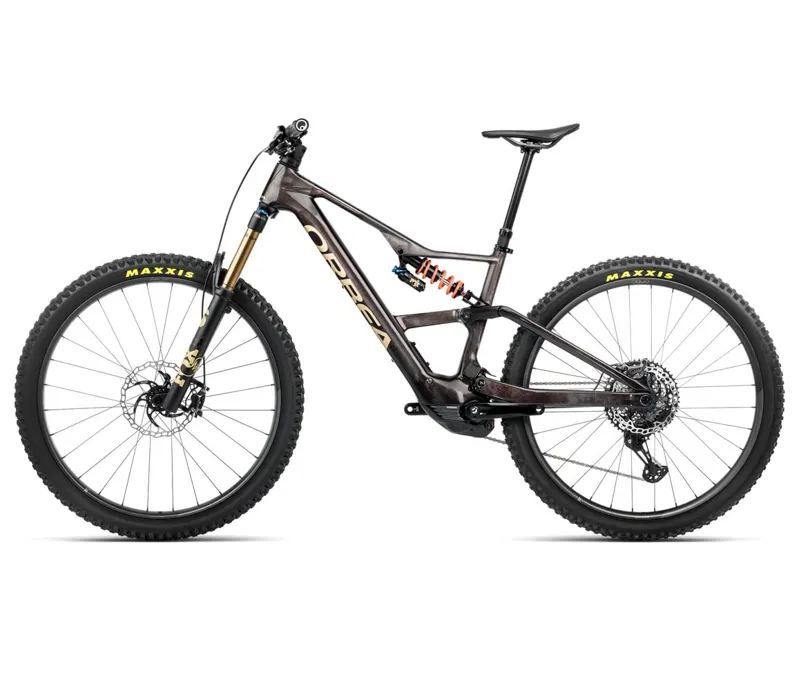Orbea Rise LT M-Team 420Wh Electric Bike 2025 Cosmic Carbon View/Golden Sand-1