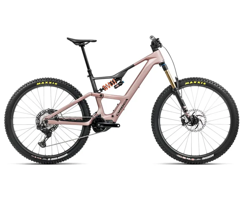 Orbea Rise LT M-Team 420Wh Electric Bike 2025 Desert Rose/Carbon Raw