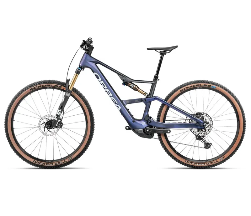 Orbea Rise SL M10 630Wh Electric Bike 2025 Tanzenite Carbon View/Carbon-1