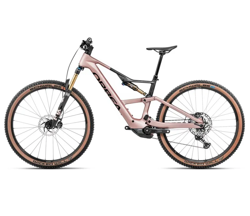 Orbea Rise SL M10 630Wh Electric Bike 2025 Desert Rose/Carbon Raw-1