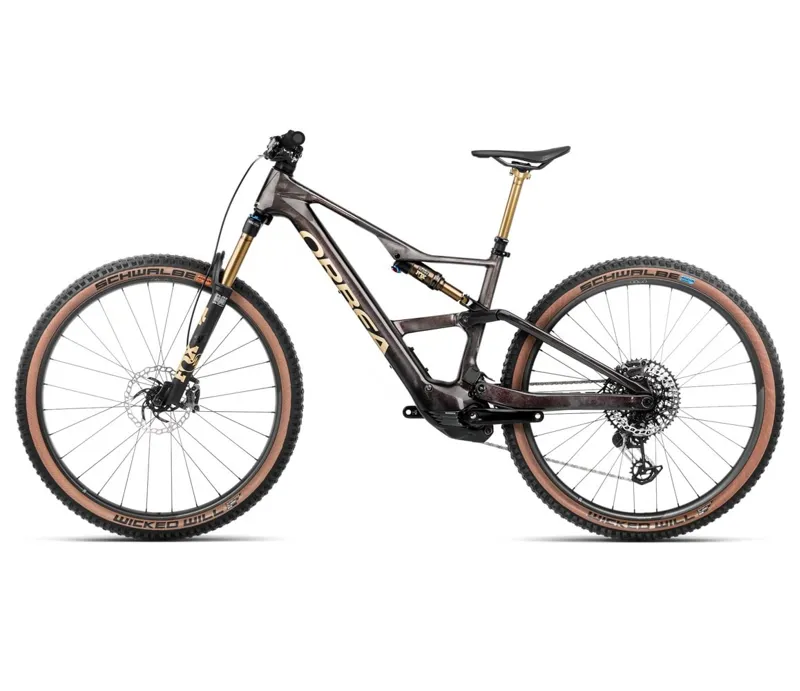 Orbea Rise SL M-Ltd 630Wh Electric Bike 2025 Cosmic Carbon View/Golden Sand-1