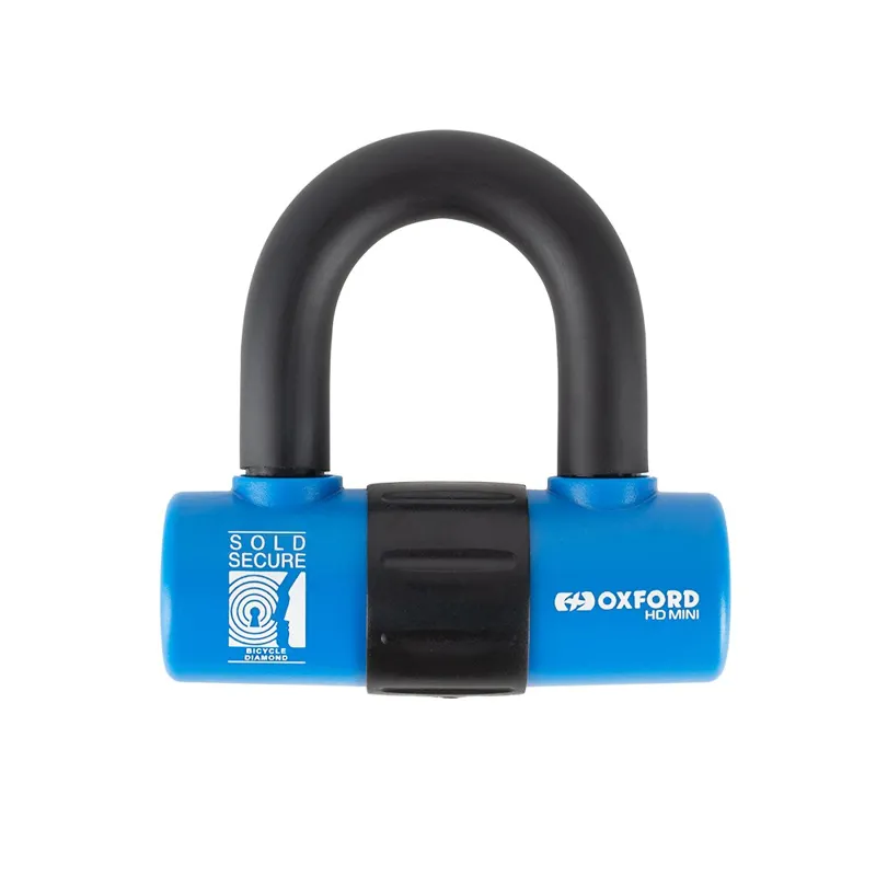 Oxford HD Mini U-Lock 14mm Blue/Black-1