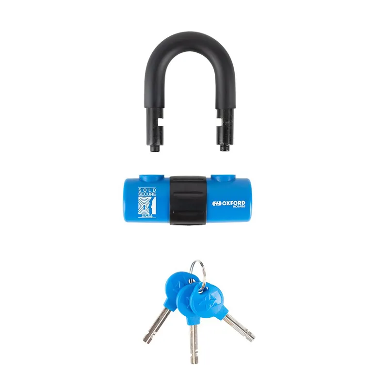 Oxford HD Mini U-Lock 14mm Blue/Black-2