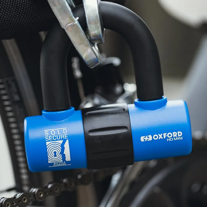 Oxford HD Mini U-Lock 14mm Blue/Black-7