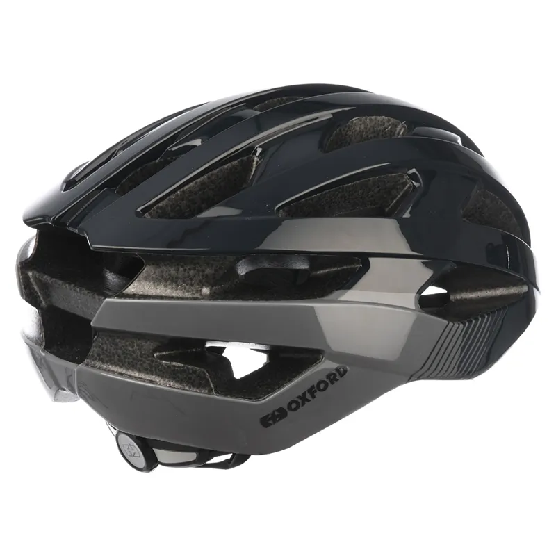 Oxford Raven Road Helmet Black Large-1