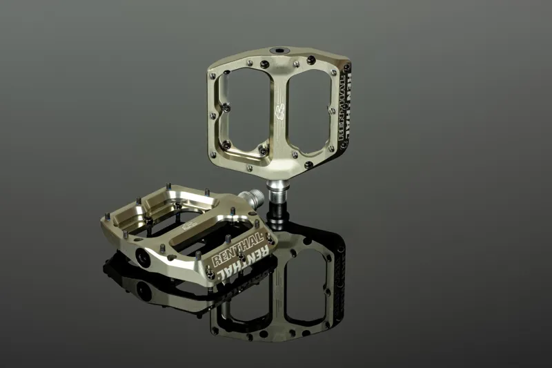 Renthal Revo-F MTB Flat Pedals 9/16in AluGold-2