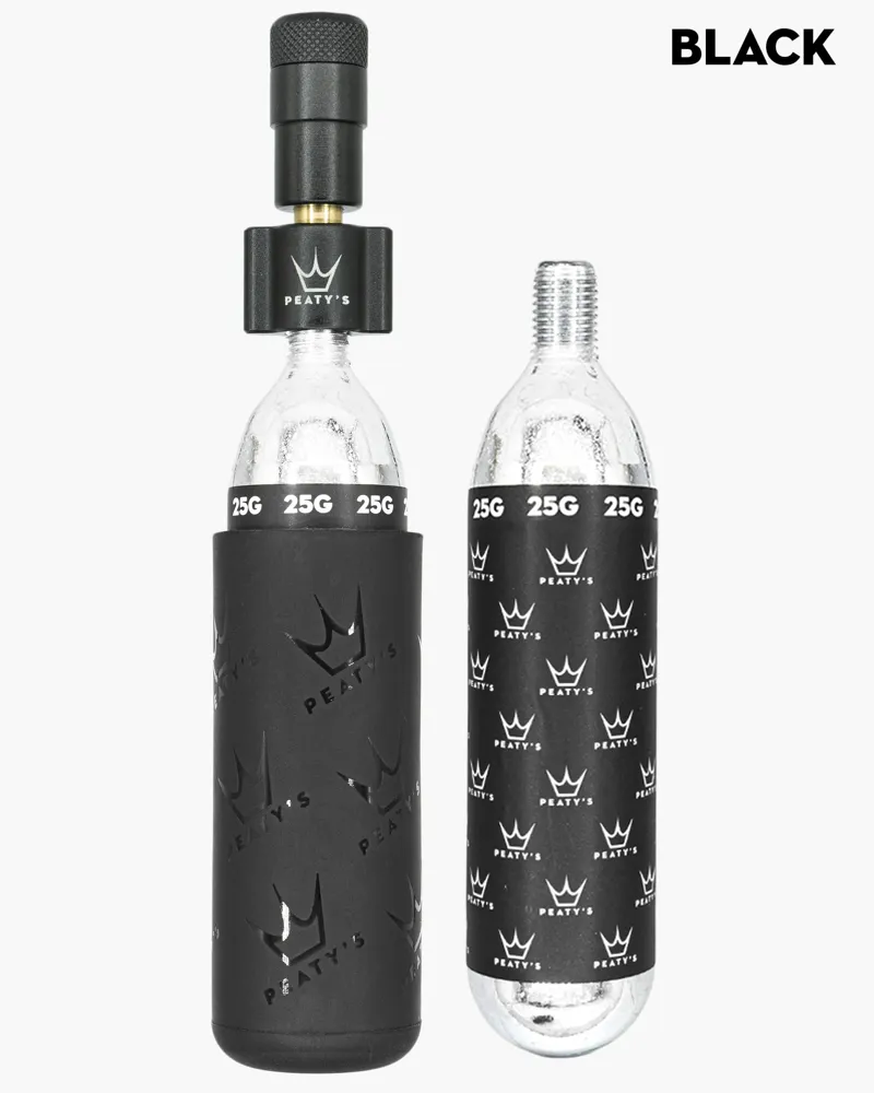 Peatys Holeshot MTB Co2 Tyre Inflator 25g Black