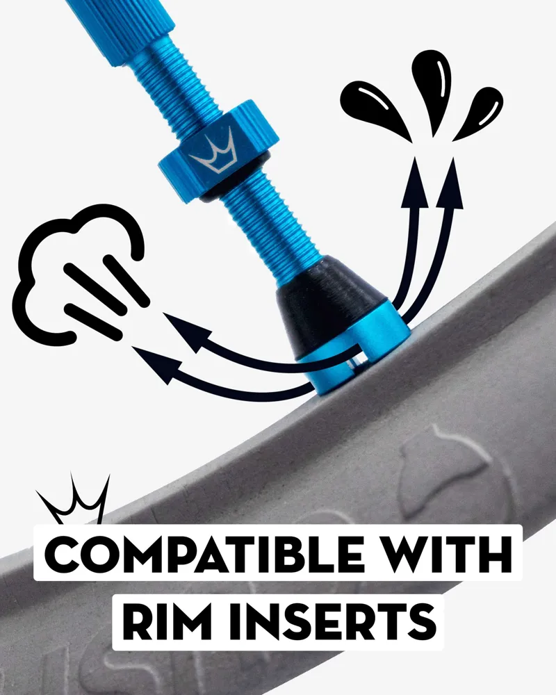 Peatys x Chris King Tubeless MK2 Valves Matte Mango-4