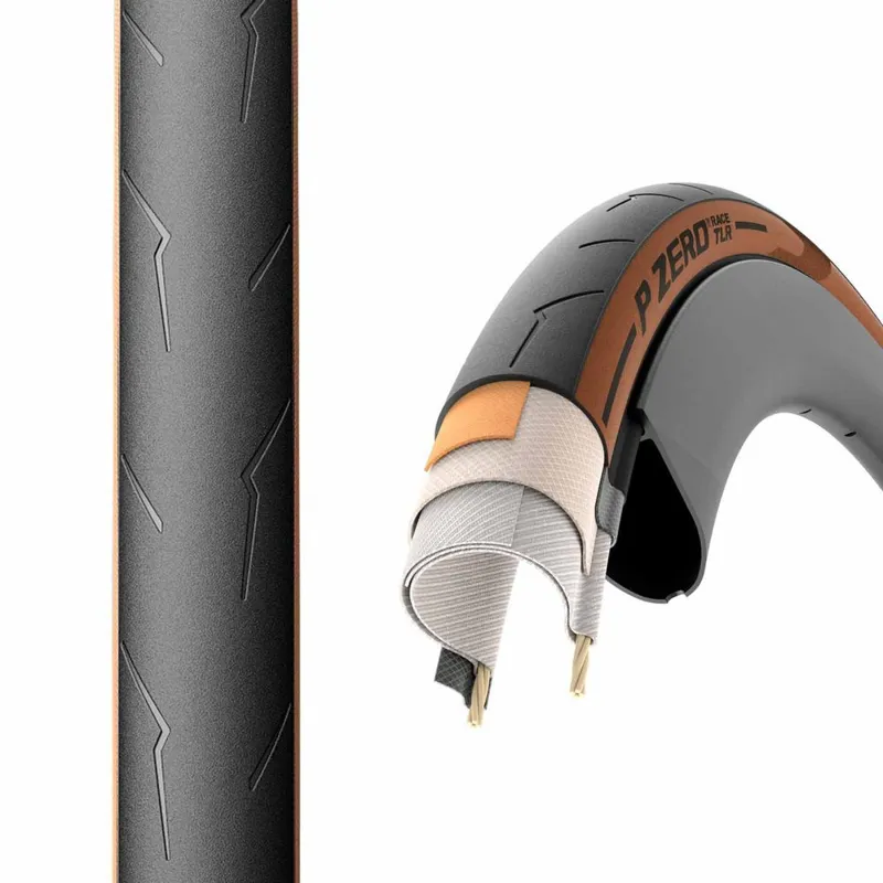 Pirelli P Zero Race Folding Tyre Clincher SmartEvo SpeedCore TLR Tan-2