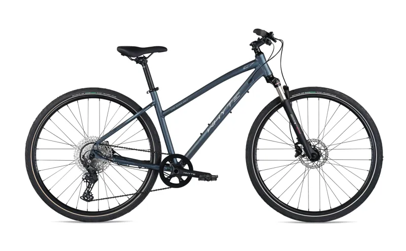 Whyte Caledonian Womens Disc Hybrid Leisure Bike 2022 Midnight-1