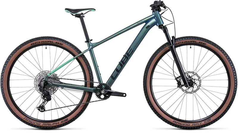 Cube Reaction Pro Shimano XT Hardtail Mountain Bike 2022 Verde/Green-1