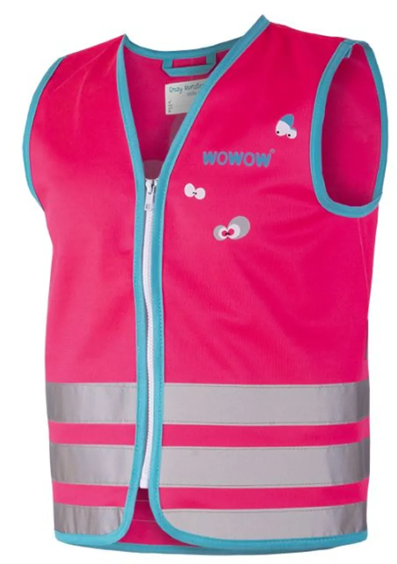 Wowow Crazy Monster Hi-Viz Kids Safety Vest Reflective/Fluo Pink-1