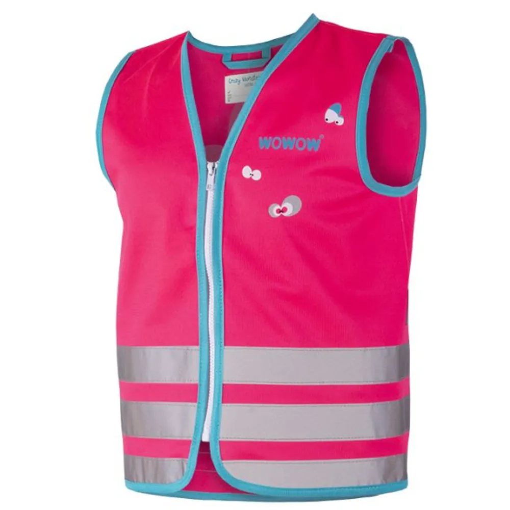 Wowow Wowow Crazy Monster Hi-Viz Kids Safety Vest Reflective/Fluo Pink