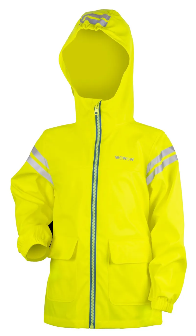 Wowow Kids Cozy Rain Safety Waterproof Jacket Reflective/ Fluo Yellow-1