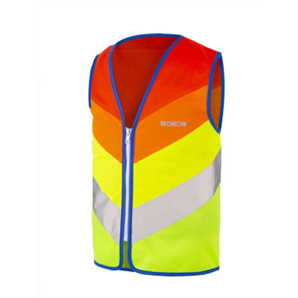 Wowow Wowow Rainbow Kids Reflective Safety Cycling Vest Fluo/Multicolour