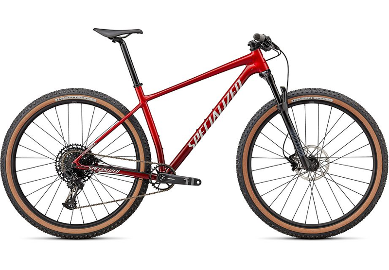 Specialized Chisel Comp Hardtail Mountain Bike 2022 Gloss Red Tint/Fade-1