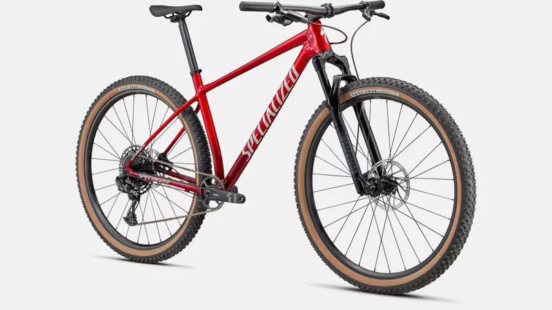 Specialized Chisel Comp Hardtail Mountain Bike 2022 Gloss Red Tint/Fade-2