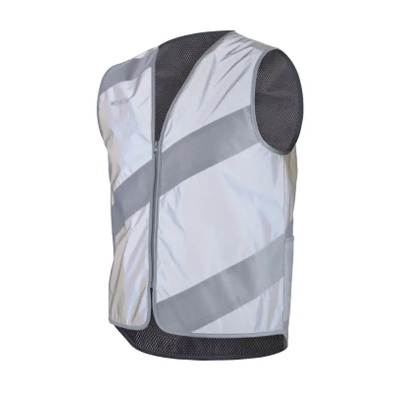 Wowow Roadie Full Reflective Cycling Vest Grey/Reflective-1