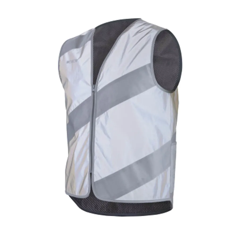 Wowow Wowow Roadie Full Reflective Cycling Vest Grey/Reflective