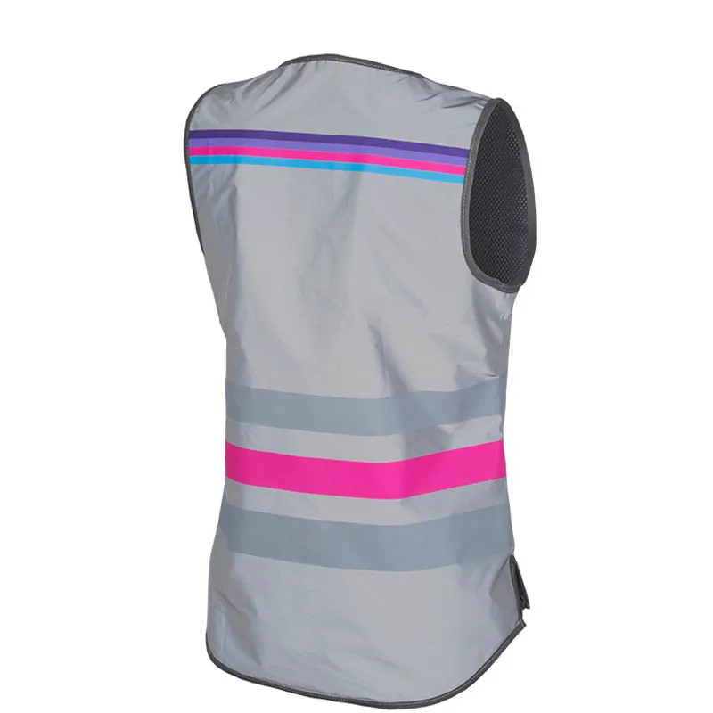 Wowow Lucy Full Reflective Safety Road/Commute Cycling Vest Hi-Viz/Pink-1