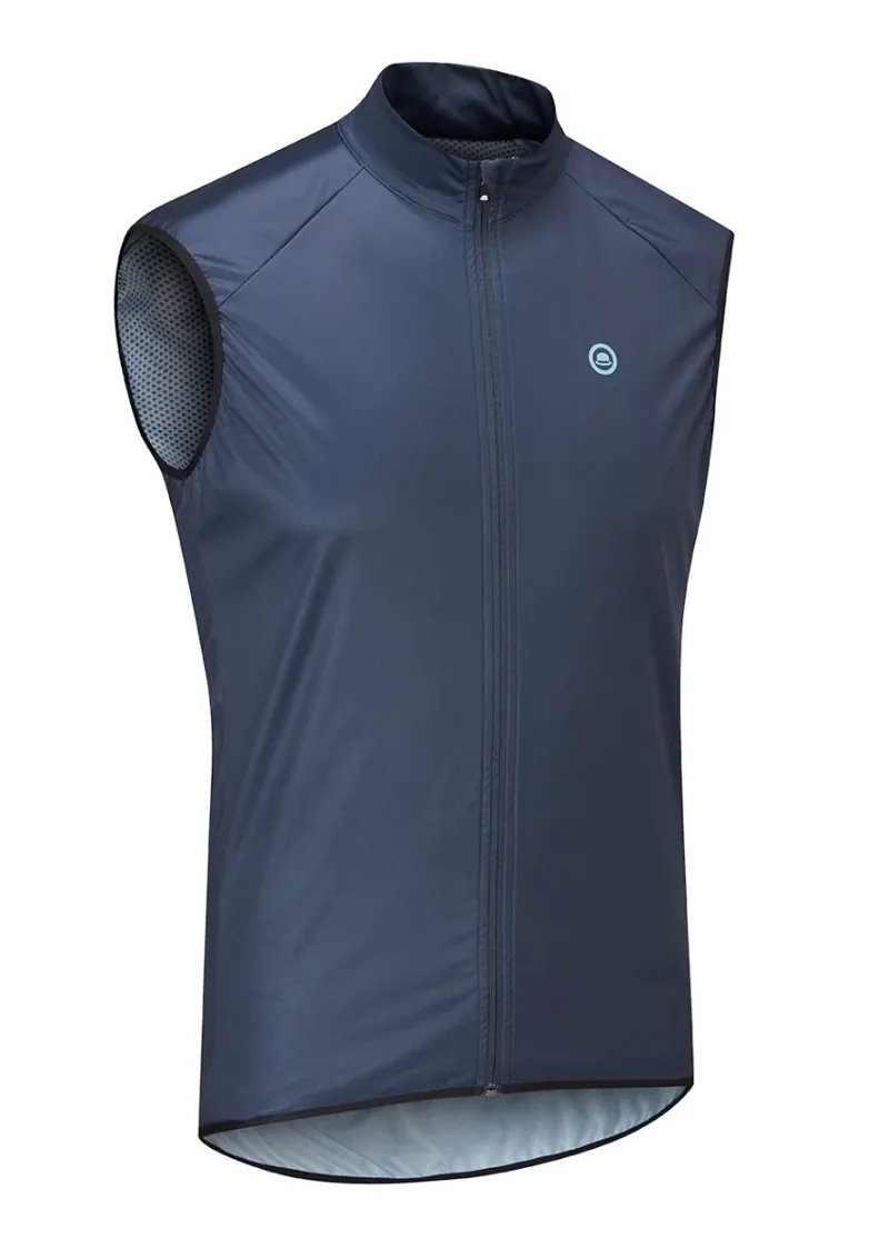 Chapeau Club Roundel Road Cycling Gilet Deep Ocean Blue-1